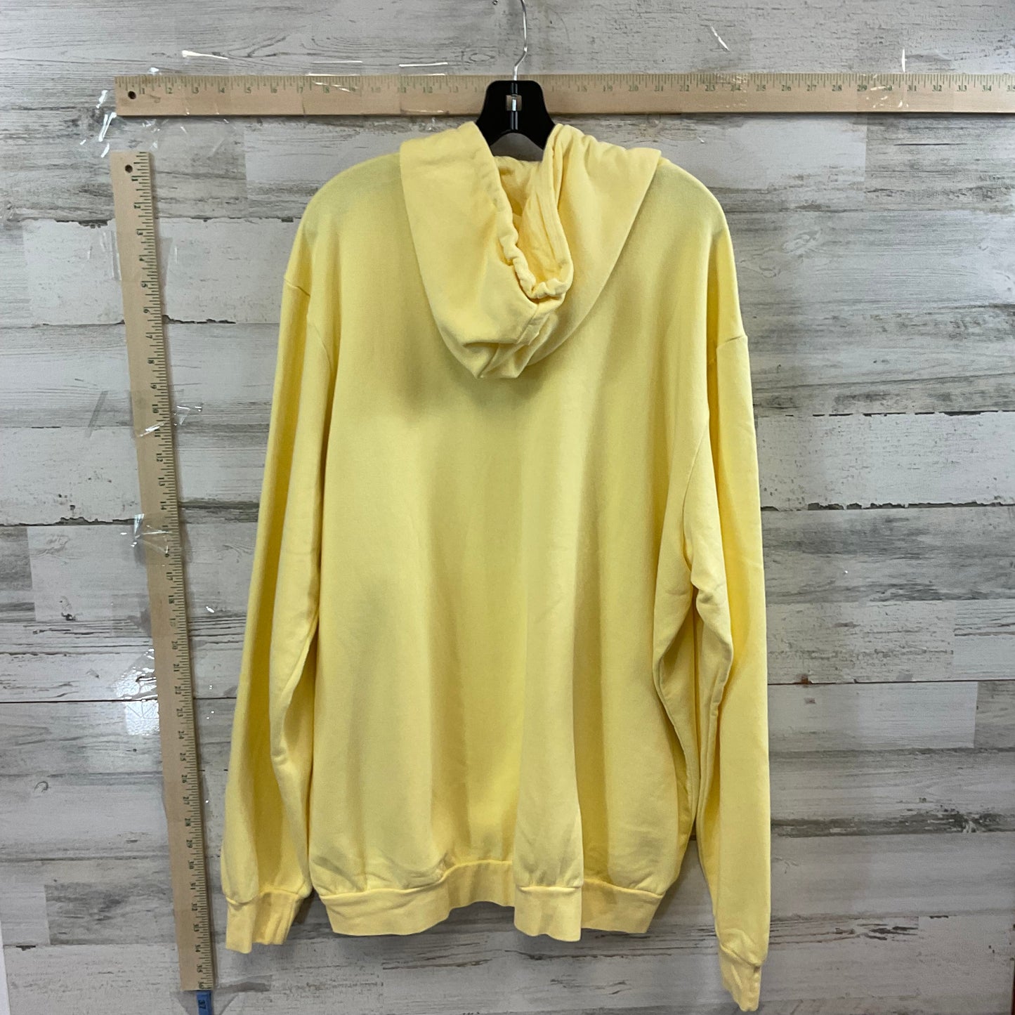 Yellow Sweatshirt Hoodie Adidas, Size 2x