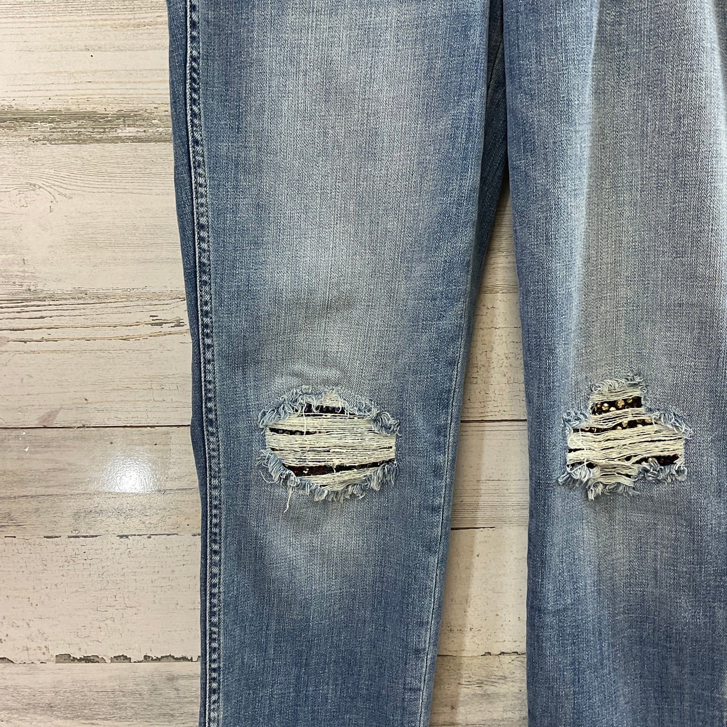 Jeans Straight By White House Black Market In Blue Denim, Size: 6