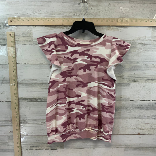 Camouflage Print Top Sleeveless T.la, Size M