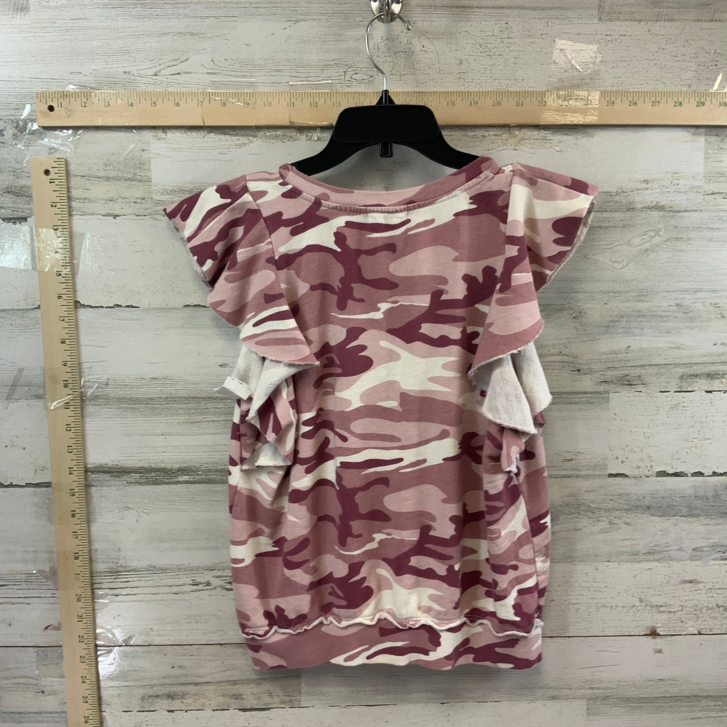 Camouflage Print Top Sleeveless T.la, Size M