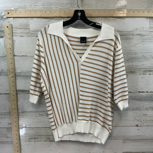 Cream Sweater Short Sleeve AAEDA, Size L