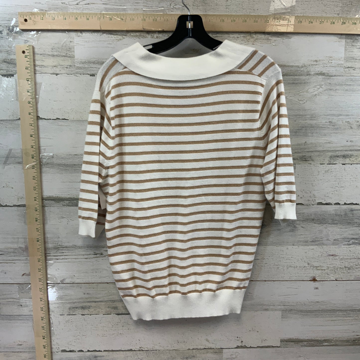 Cream Sweater Short Sleeve AAEDA, Size L