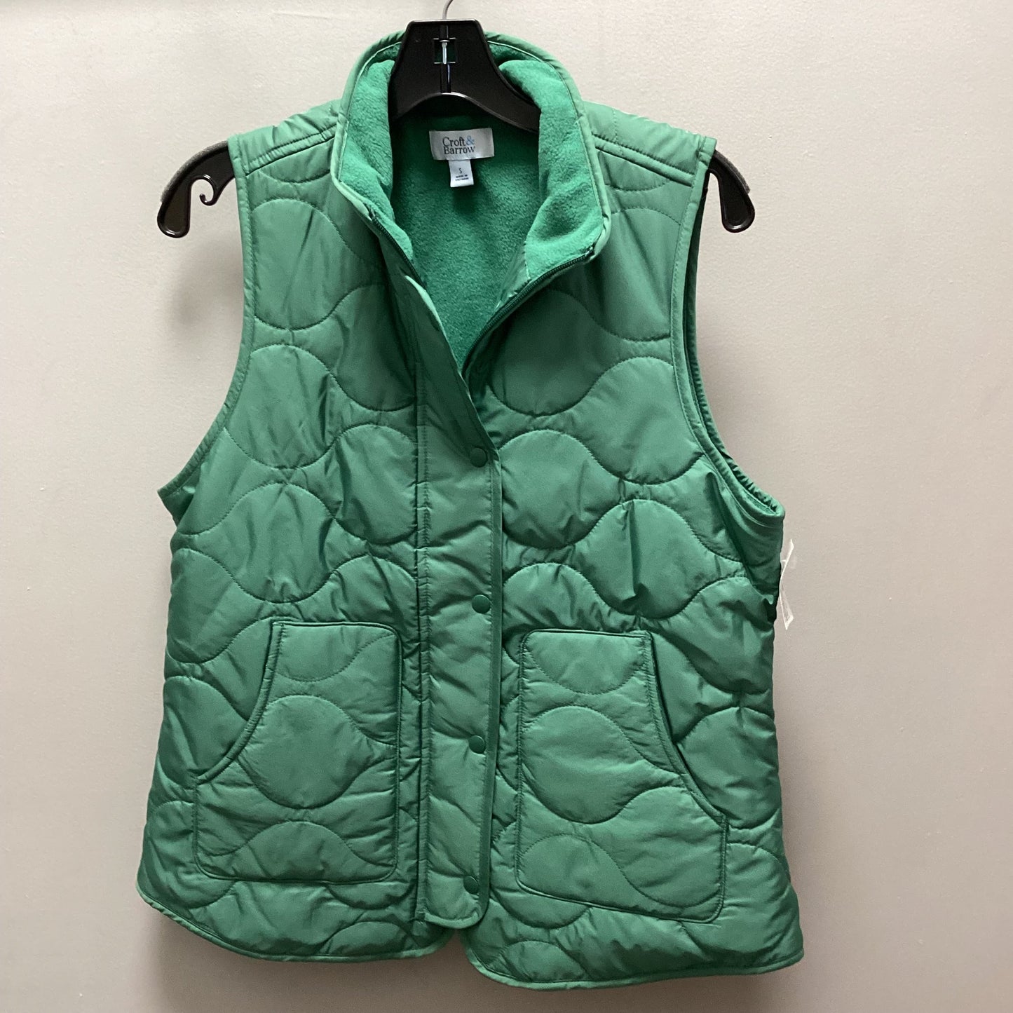 Vest Puffer & Quilted By Croft And Barrow In Green, Size: Xl