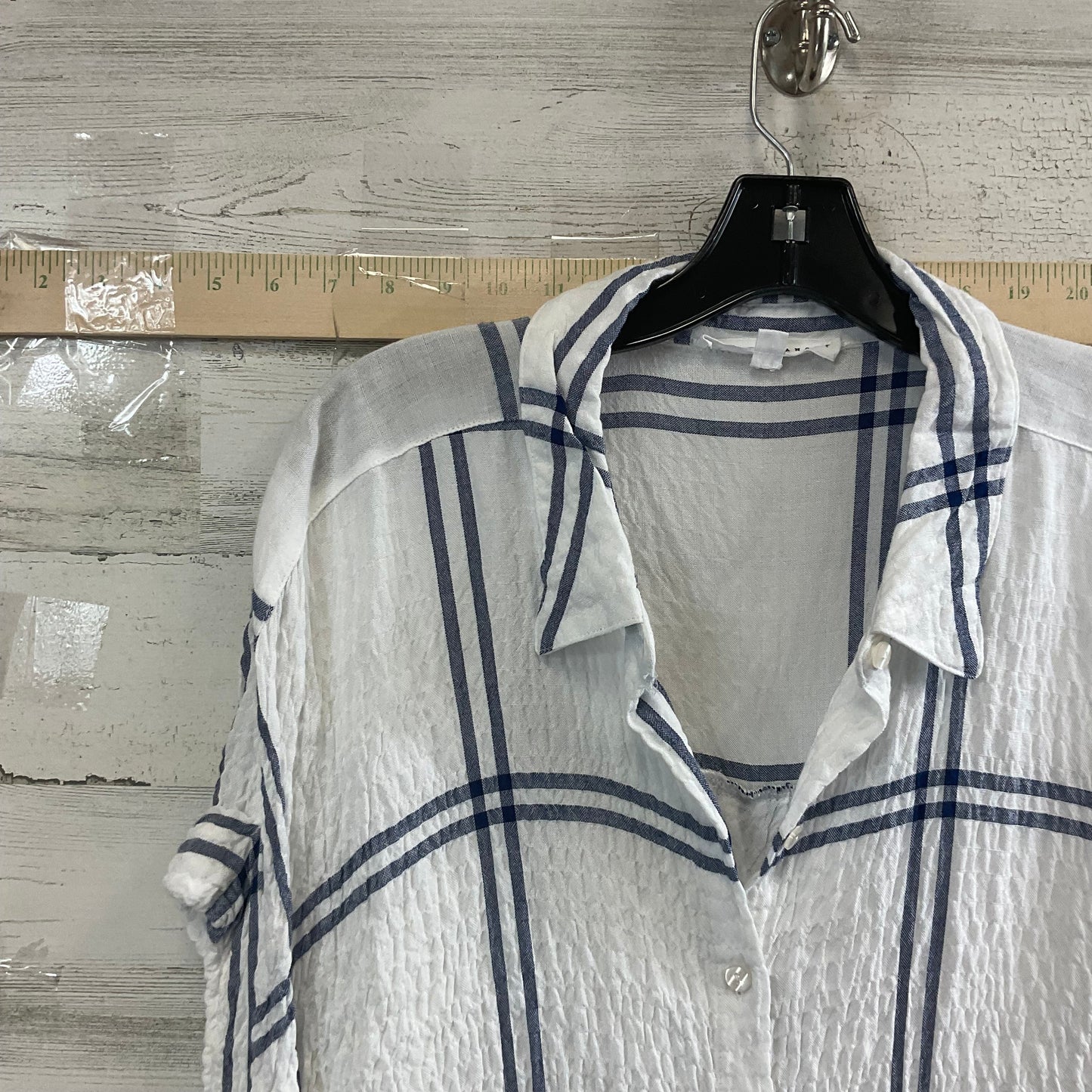 White Blouse Short Sleeve Jane And Delancey, Size 2x