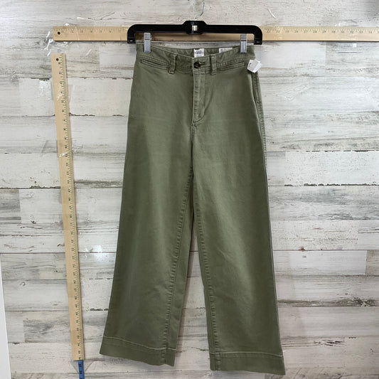Green Denim Jeans Cropped Gap, Size 00