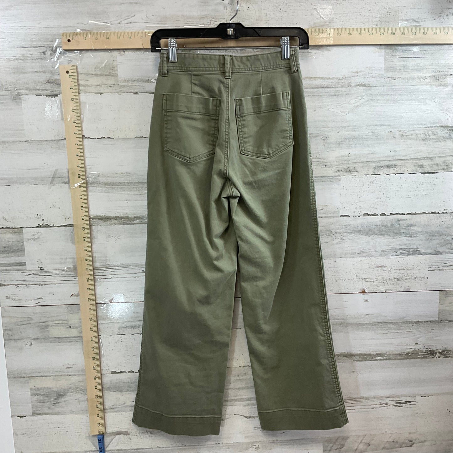 Green Denim Jeans Cropped Gap, Size 00