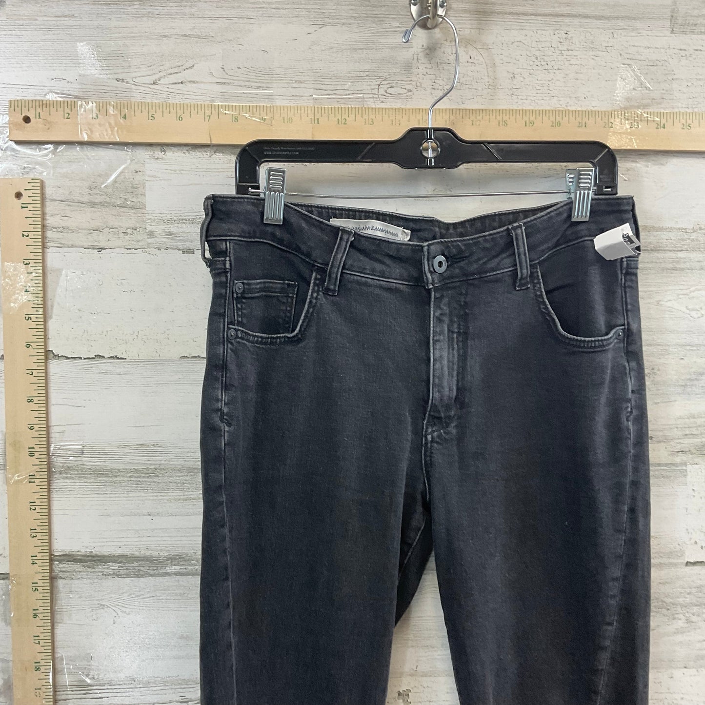 Black Denim Jeans Boot Cut Pilcro, Size 8