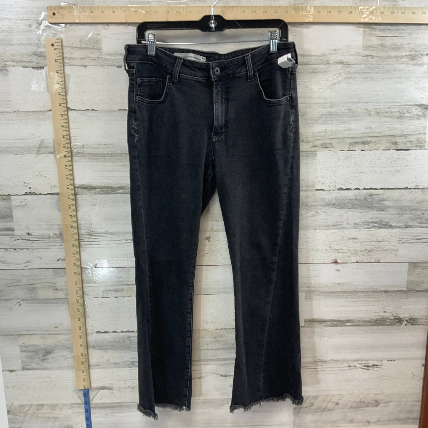 Black Denim Jeans Boot Cut Pilcro, Size 8