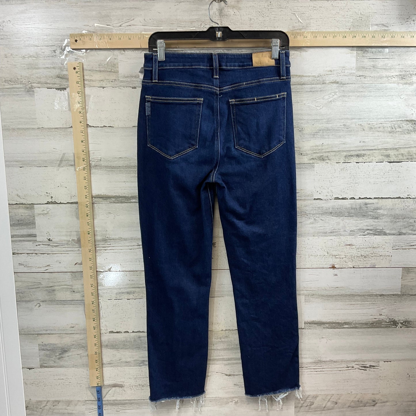 Blue Denim Jeans Straight Paige, Size 8
