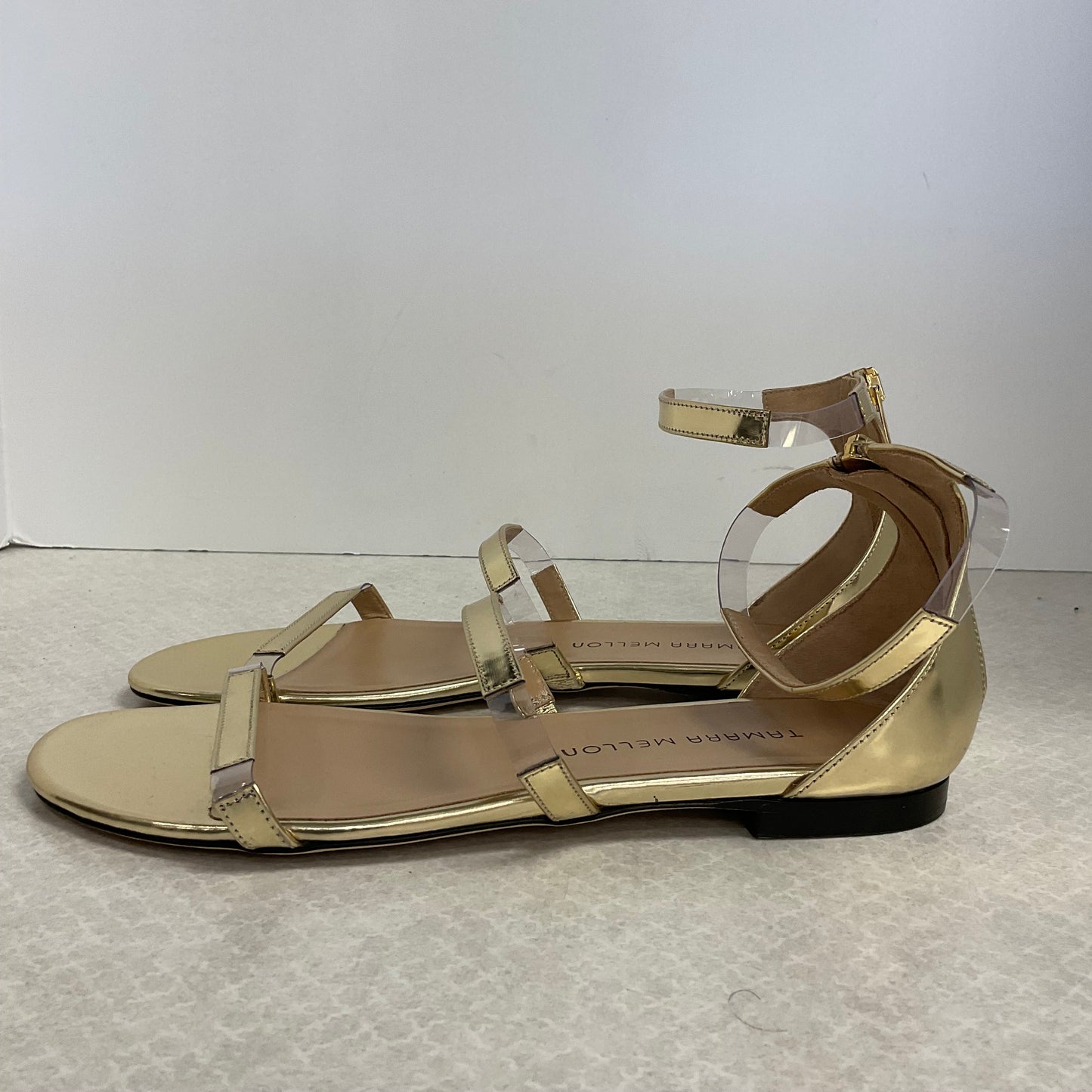Gold Sandals Flats TAMARA MELLON, Size 8