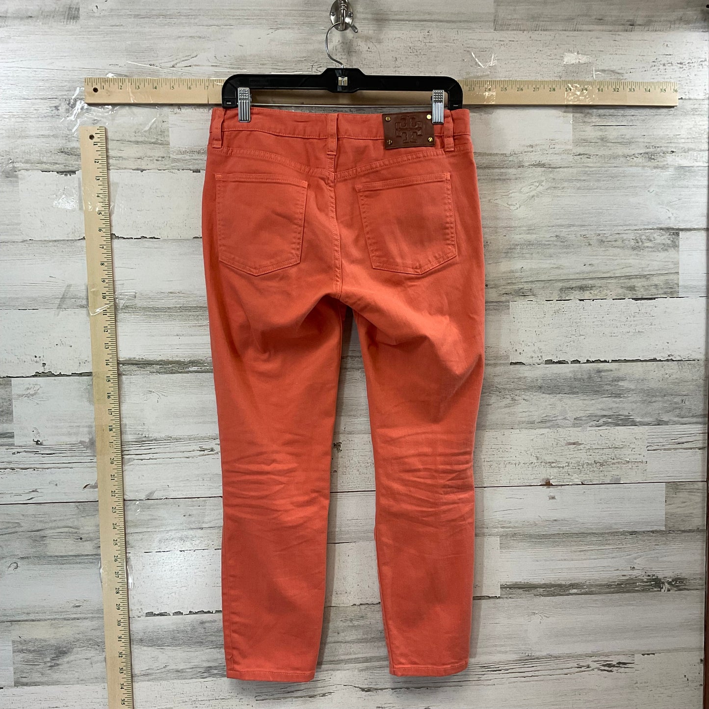 Orange Denim Jeans Cropped Tory Burch, Size 6