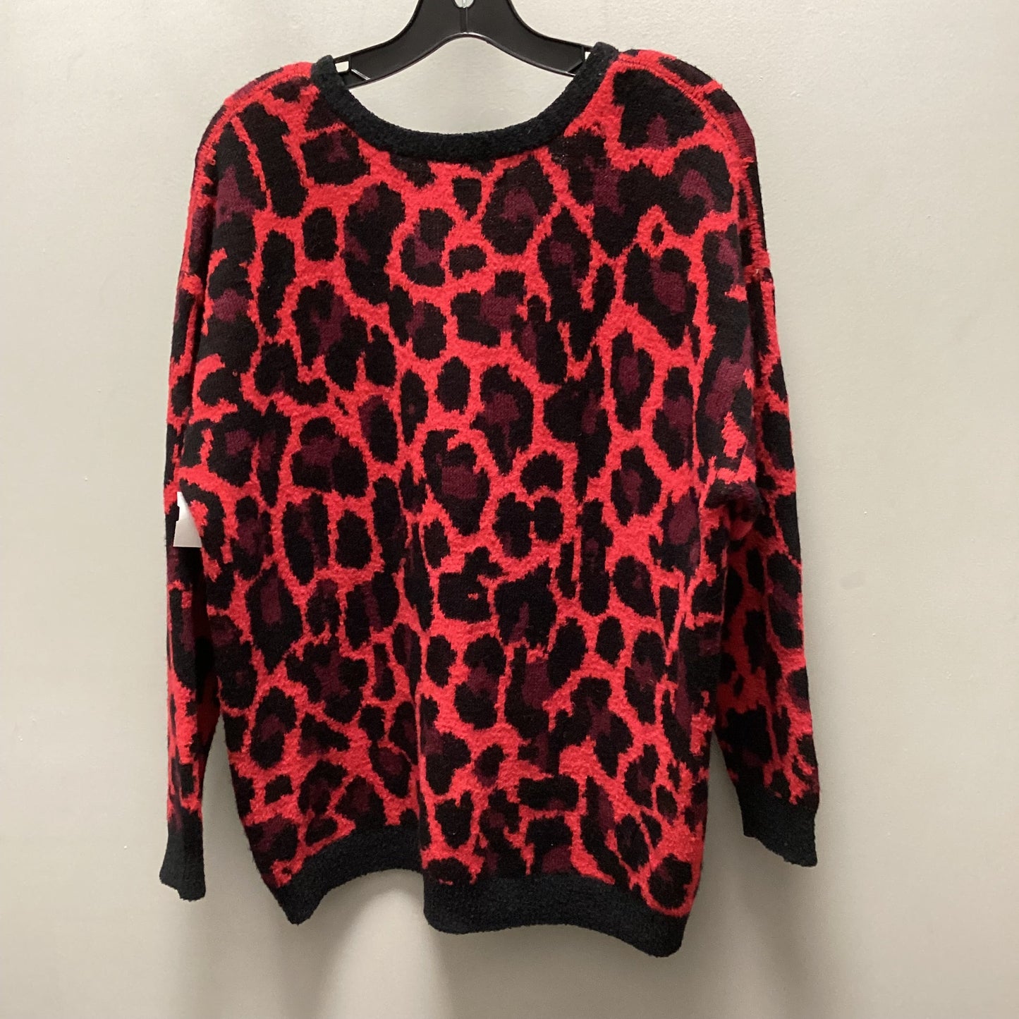 Sweater By Apt 9 In Red, Size: L