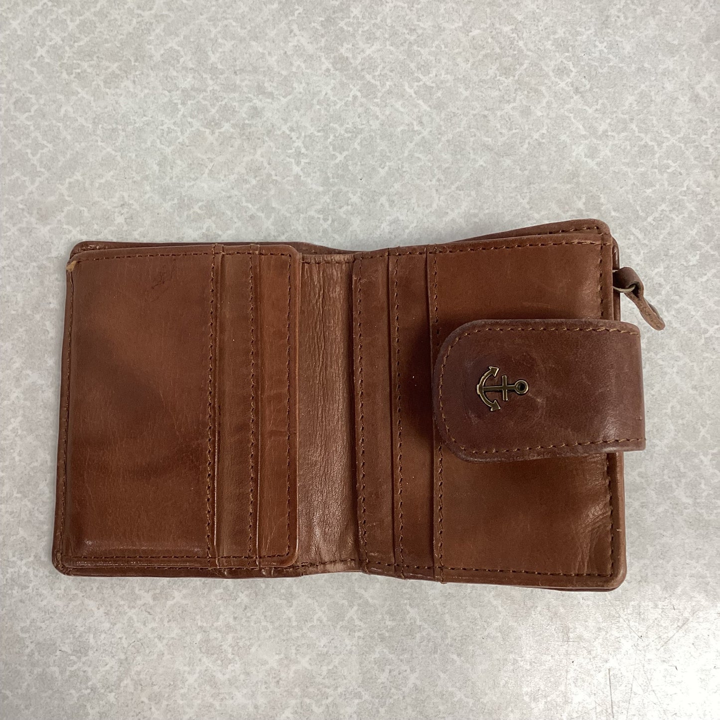 Wallet Leather 2nd Harbor, Size Small