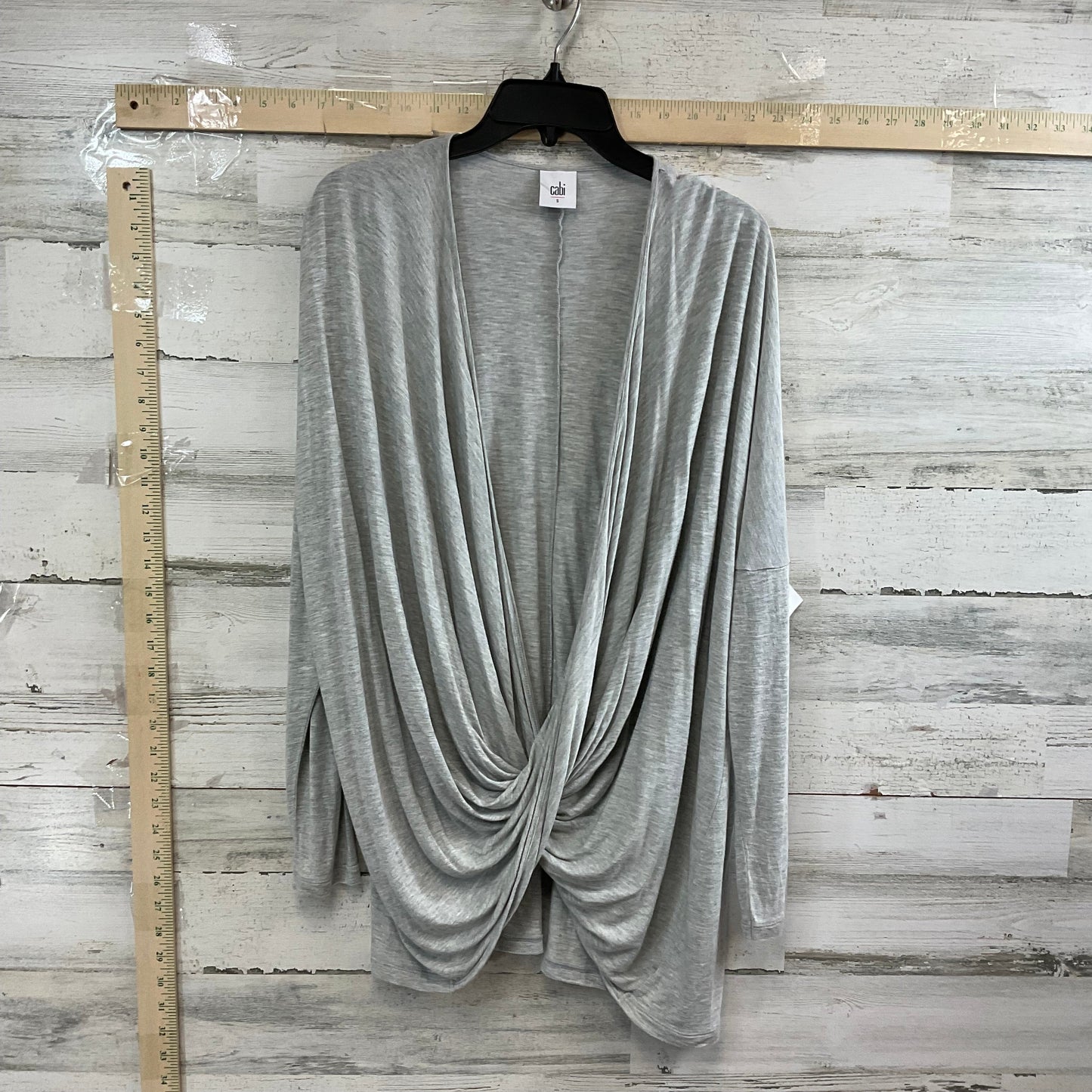 Grey Top Long Sleeve Cabi, Size S