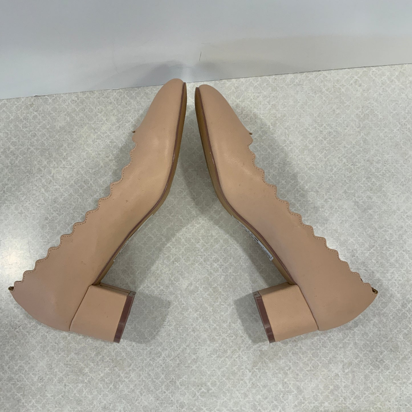 Beige Shoes Heels Block Journee, Size 7.5