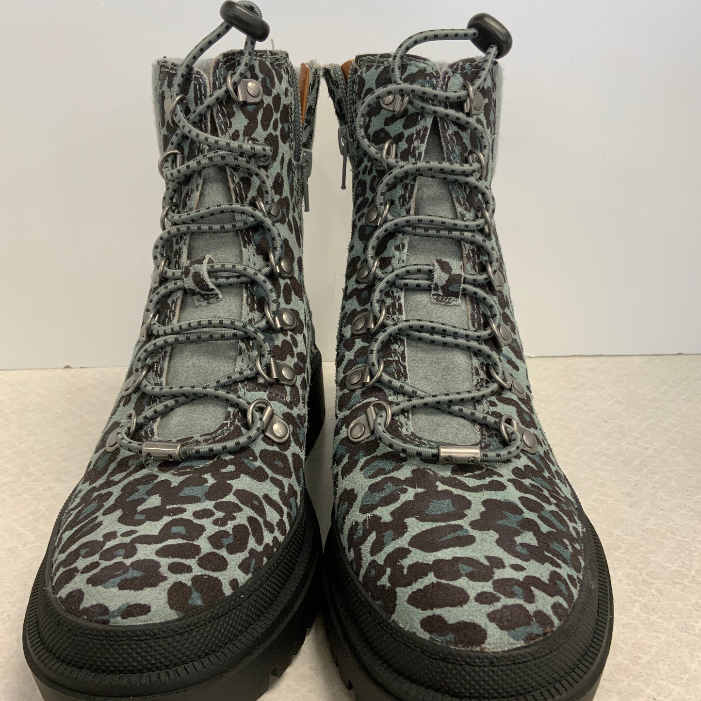 Boots Combat By Lucky Brand In Animal Print, Size: 8