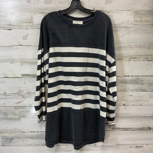 Tunic Long Sleeve By A BEAUTIFUL SOUL In Black & Cream, Size: 2x