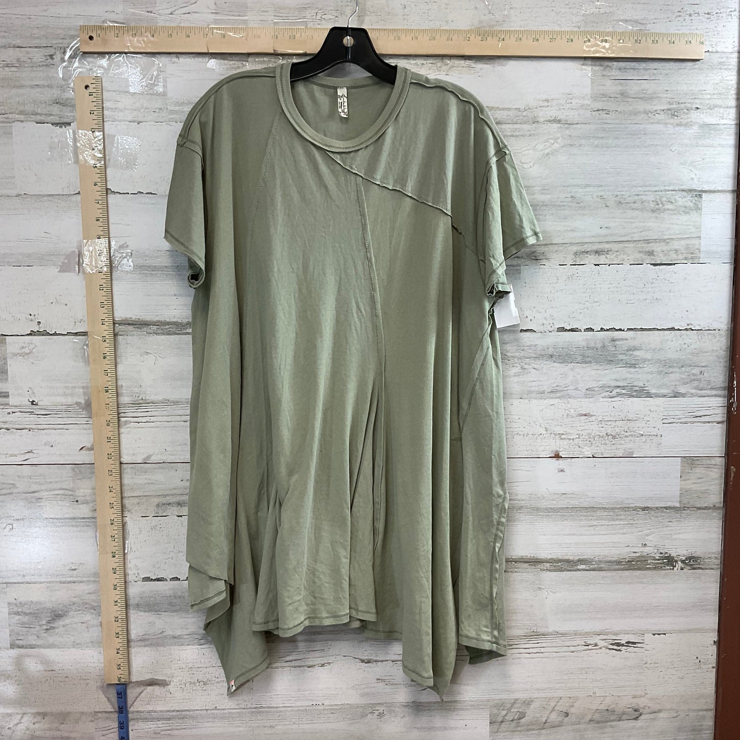 Green Top Short Sleeve Free People, Size S