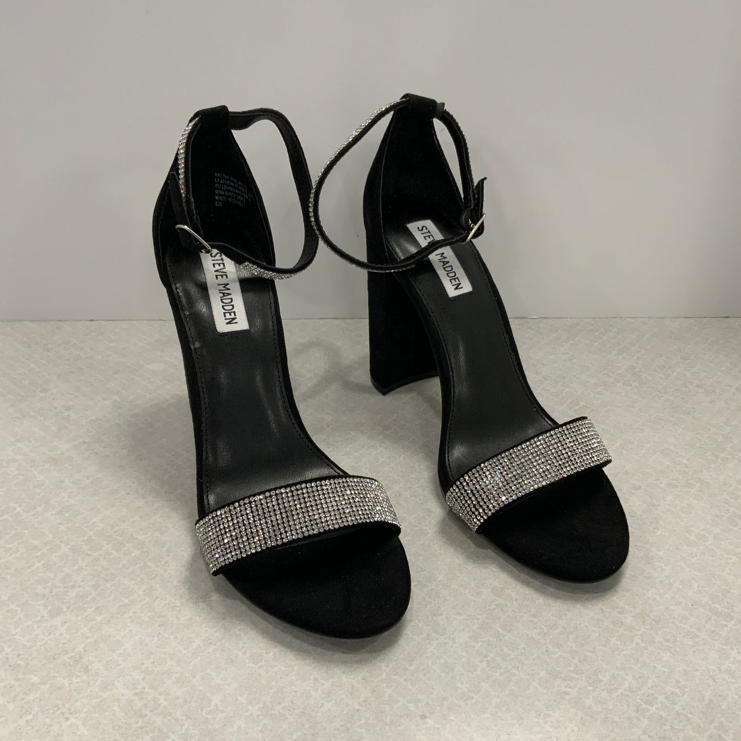 Black Shoes Heels Block Steve Madden, Size 9.5