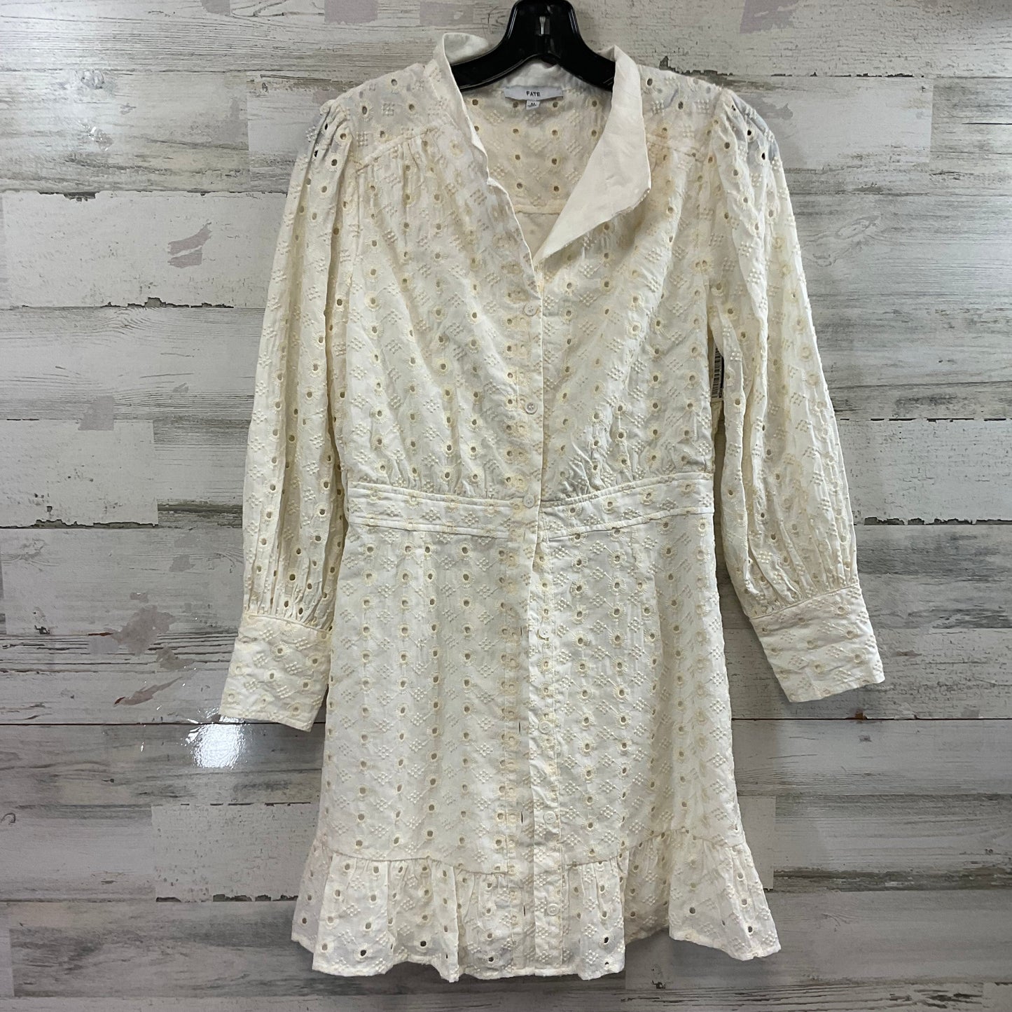 Blouse Long Sleeve By Fate In Cream, Size: M