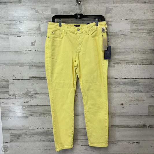 Jeans Cropped By Not Your Daughters Jeans In Yellow Denim, Size: 8petite