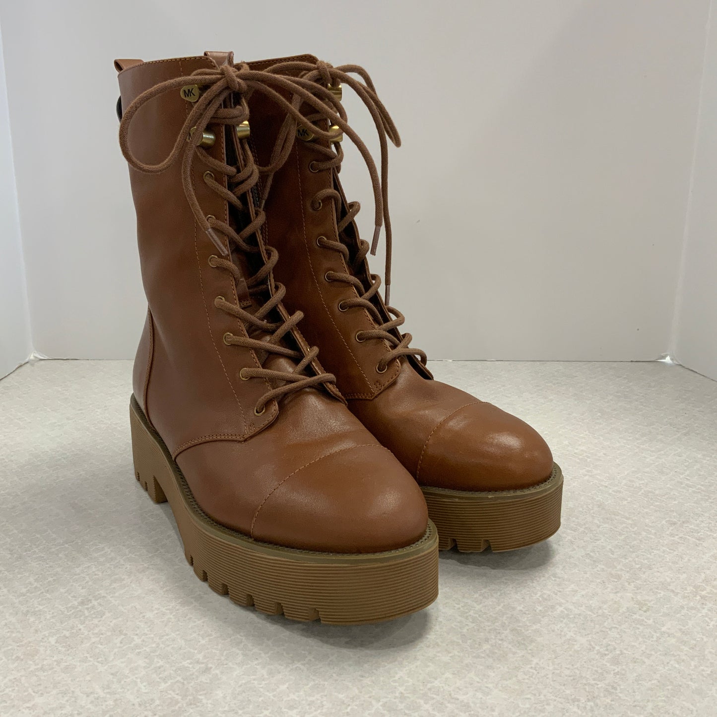 Boots Combat By Michael By Michael Kors In Brown, Size: 8.5