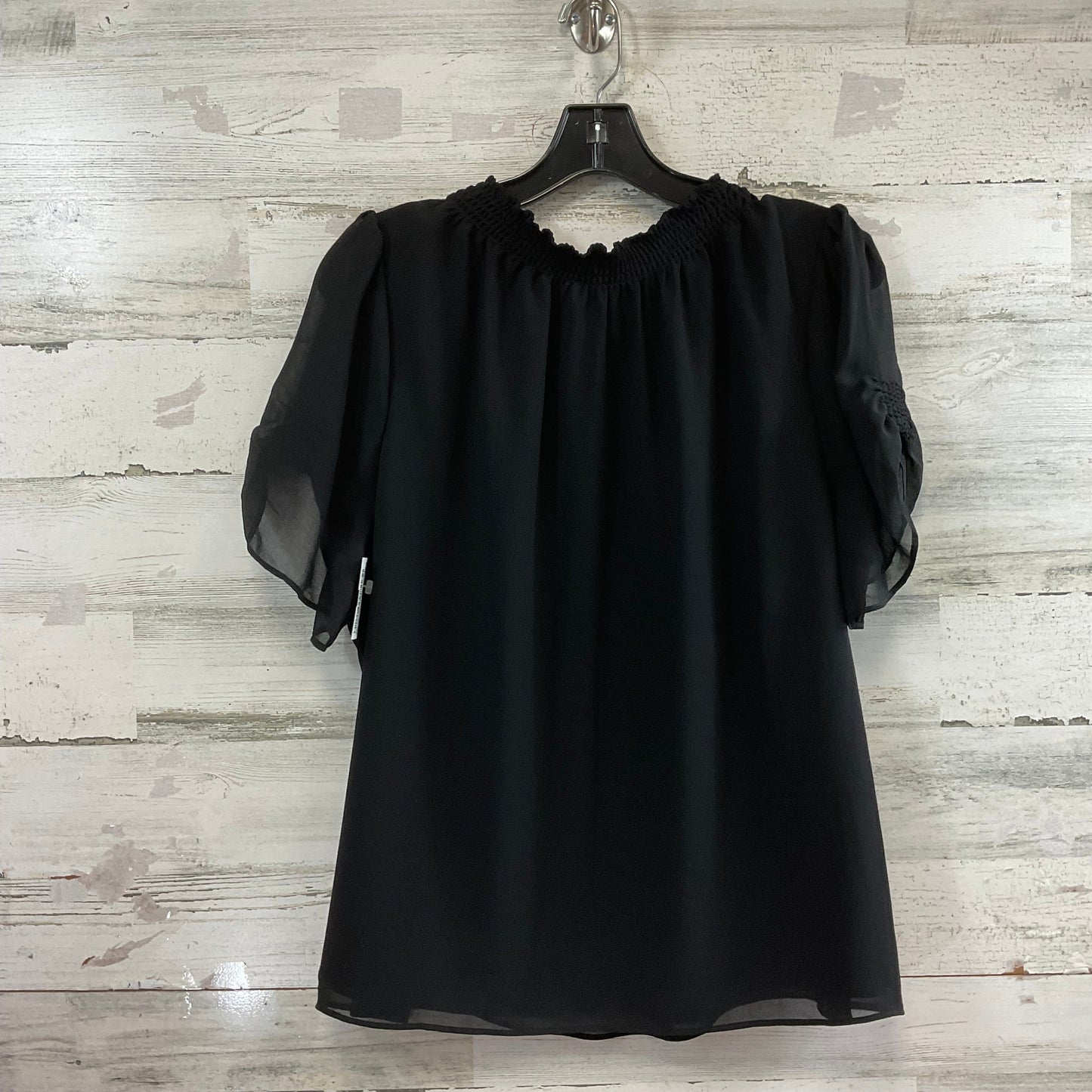 Top Short Sleeve By Talbots In Black, Size: 1x