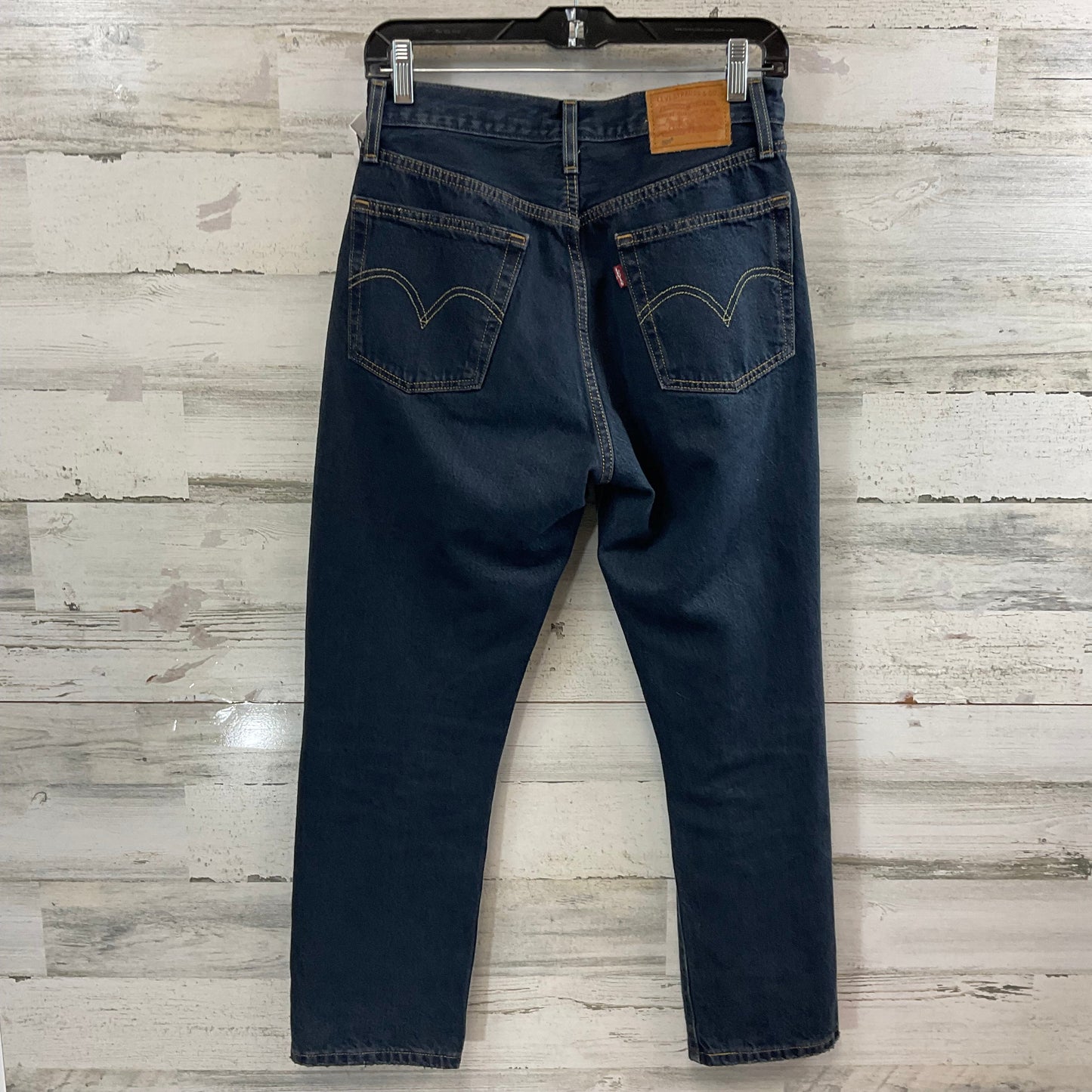 Jeans Straight By Levis In Blue Denim, Size: 2