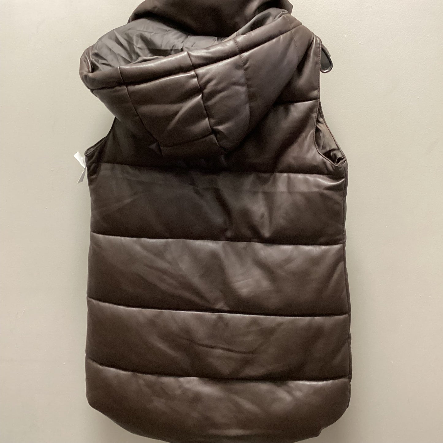 Vest Puffer & Quilted By Sebby In Brown, Size: S