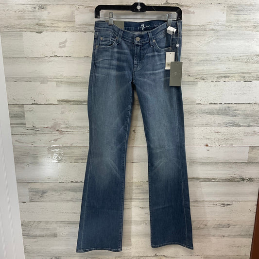 Jeans Boot Cut By 7 For All Mankind In Blue Denim, Size: 2