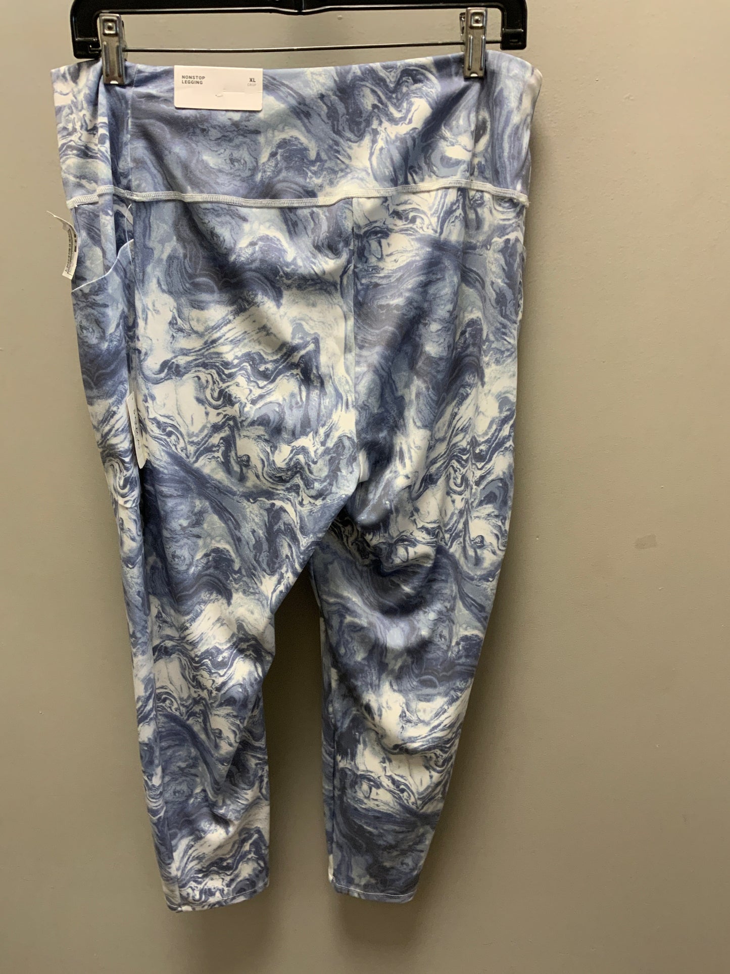 Athletic Leggings By Soma In Blue & White, Size: Xl