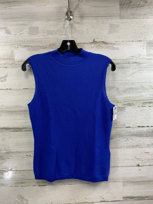 Top Sleeveless By Hugo Boss In Blue, Size: M