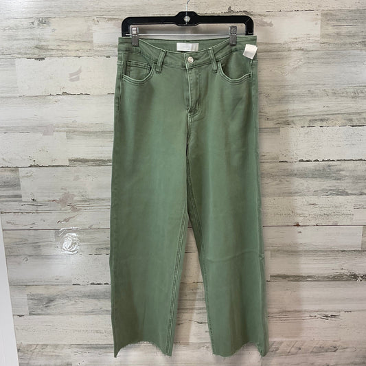 Jeans Wide Leg By Vervet In Green Denim, Size: 8