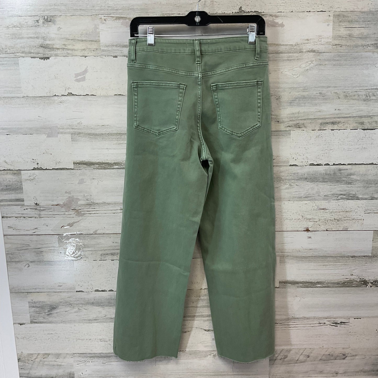 Jeans Wide Leg By Vervet In Green Denim, Size: 8