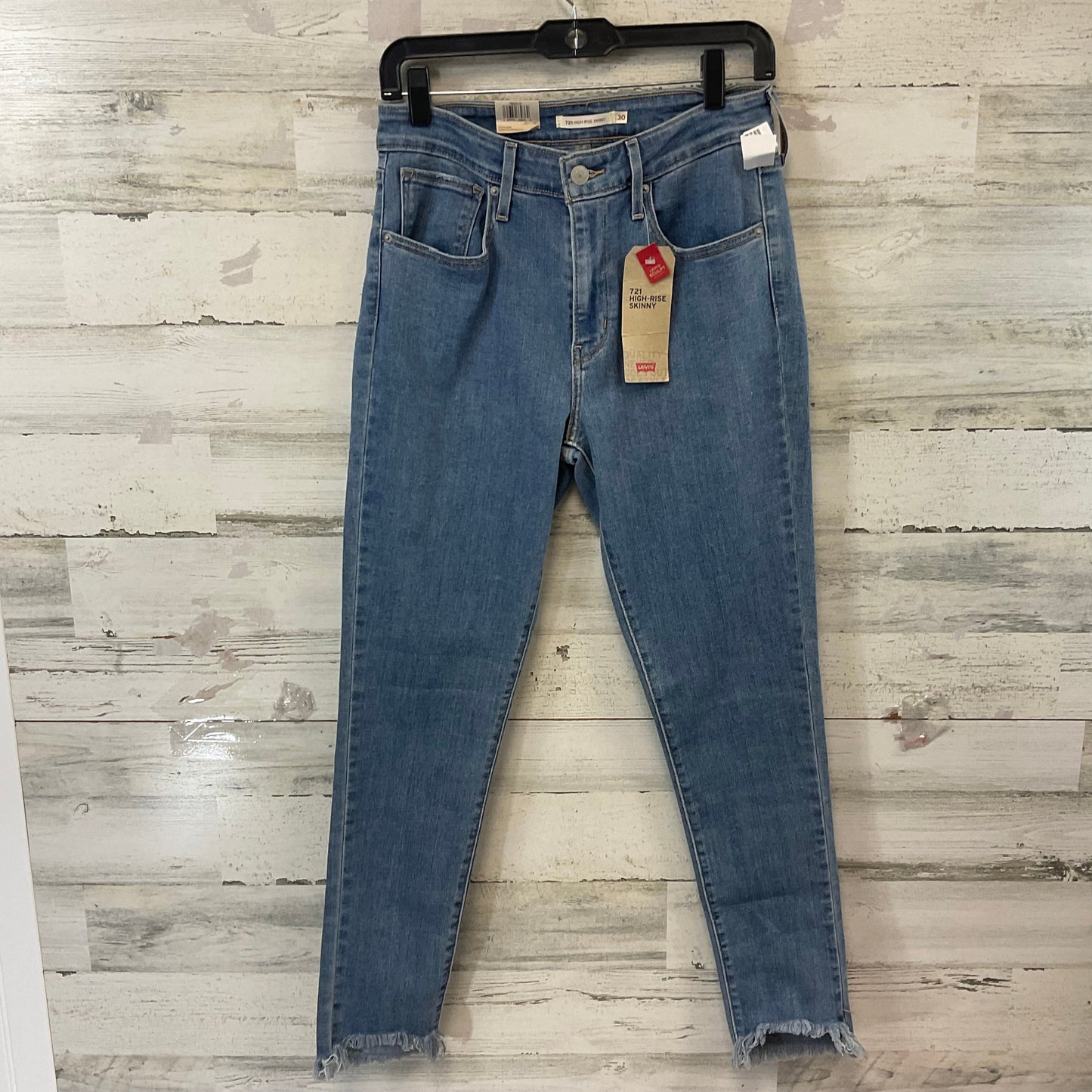 Jeans Skinny By Levis In Blue Denim, Size: 10