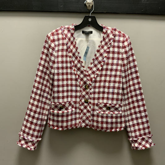 Blazer By Ann Taylor In Red & White, Size: 8p