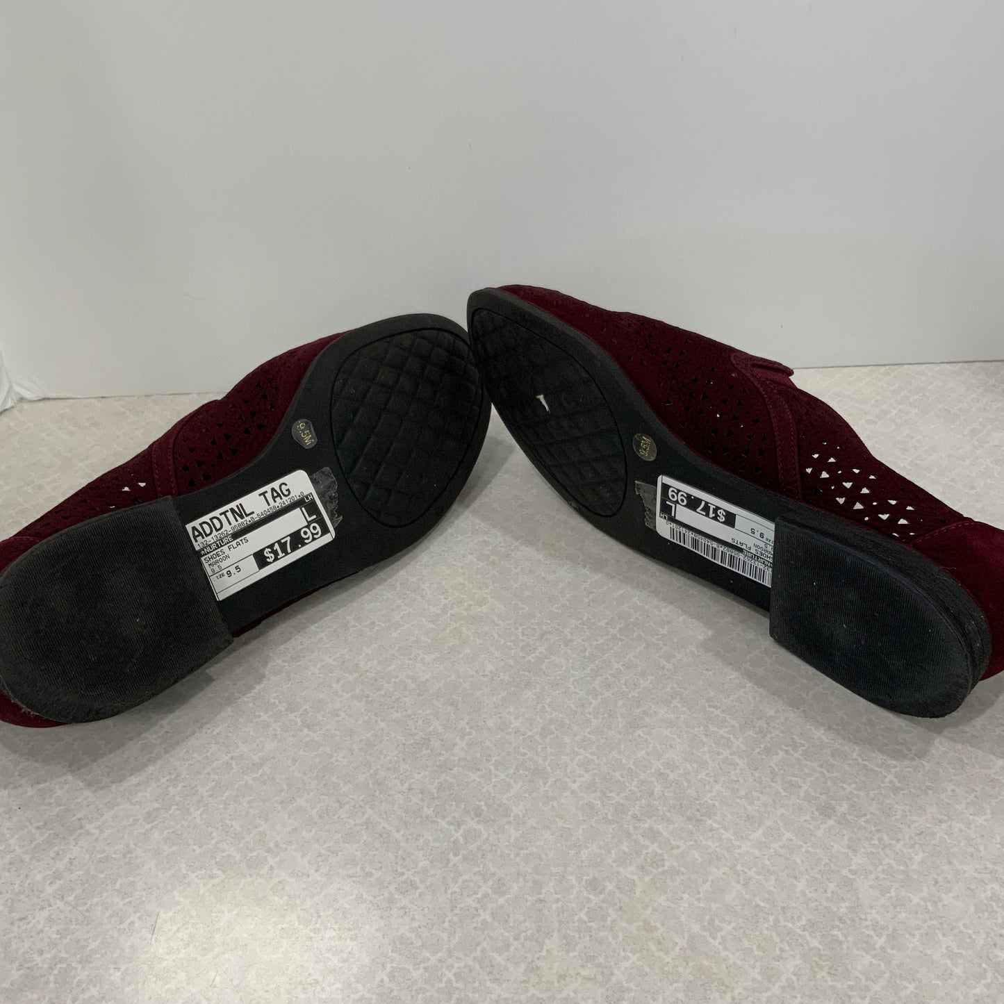 Shoes Flats By Nurture In Maroon, Size: 9.5