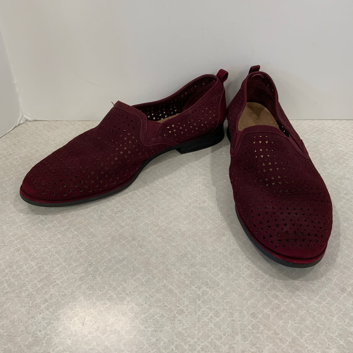 Shoes Flats By Nurture In Maroon, Size: 9.5