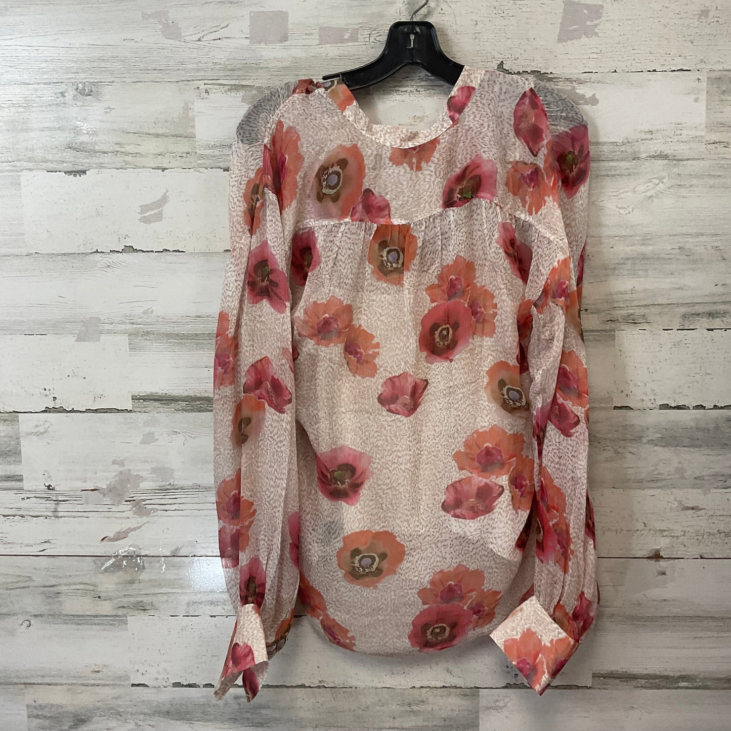 Blouse Long Sleeve By Rag And Bone In Pink, Size: S