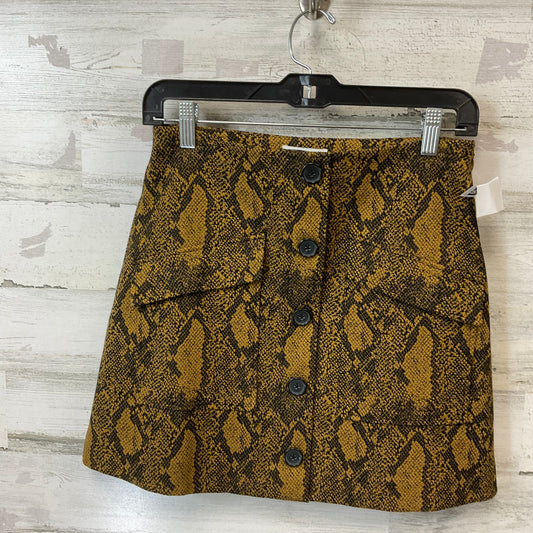 Skirt Mini & Short By Joie In Snakeskin Print, Size: 4