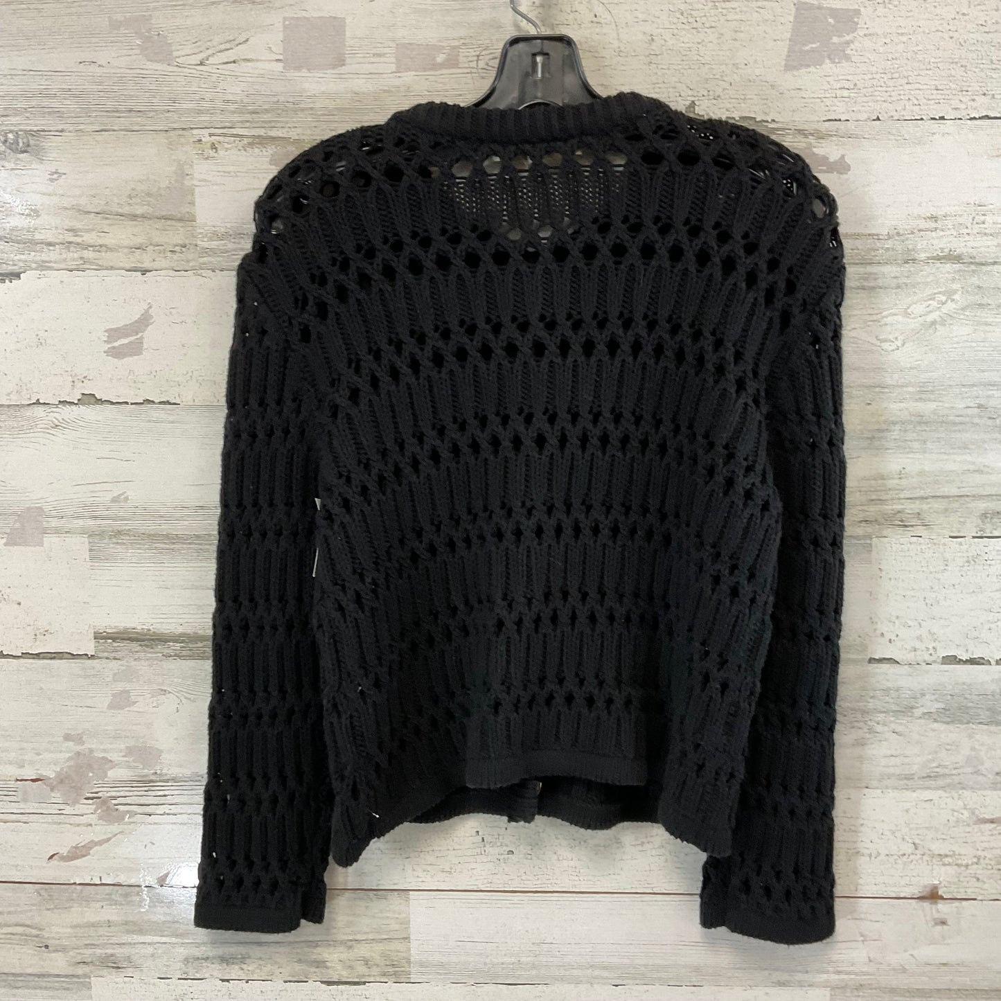 Sweater Cardigan By Loft In Black, Size: S