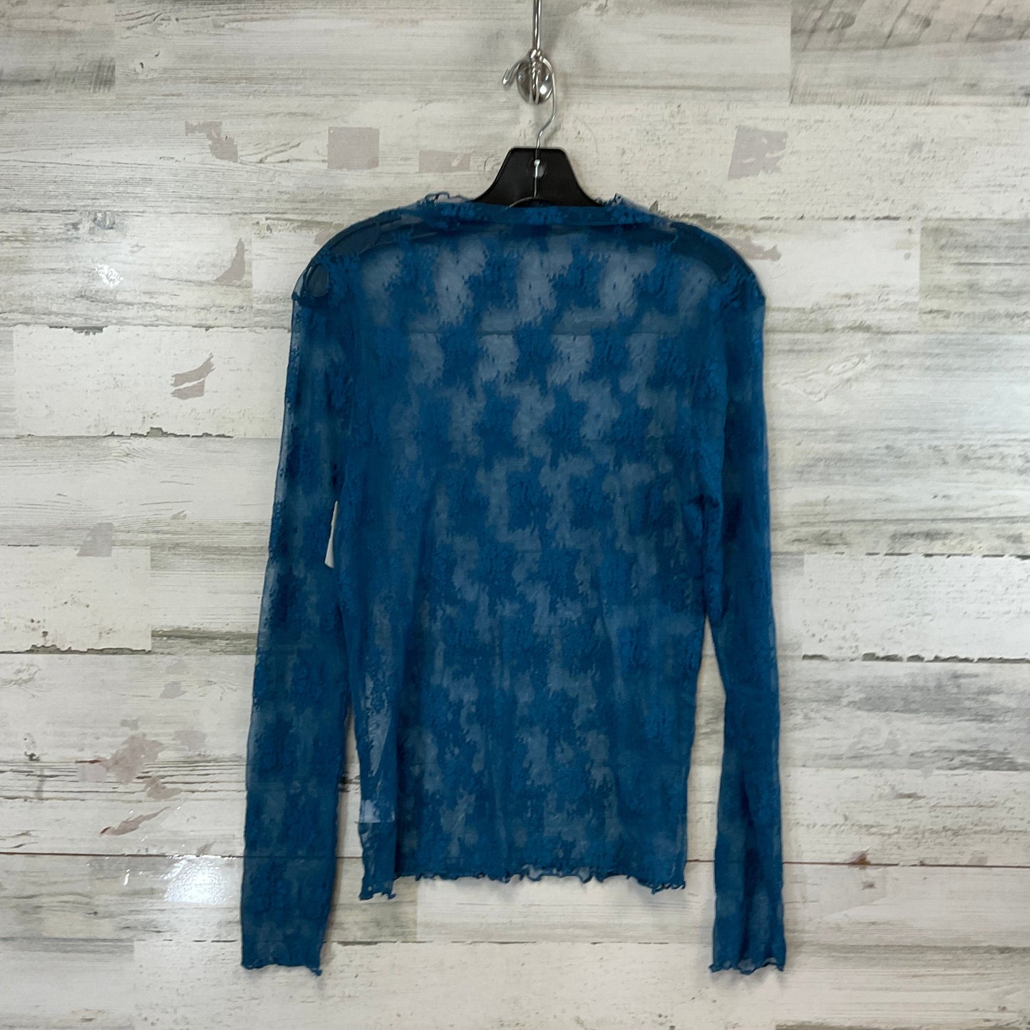 Top Long Sleeve By Zenana Outfitters In Teal, Size: L