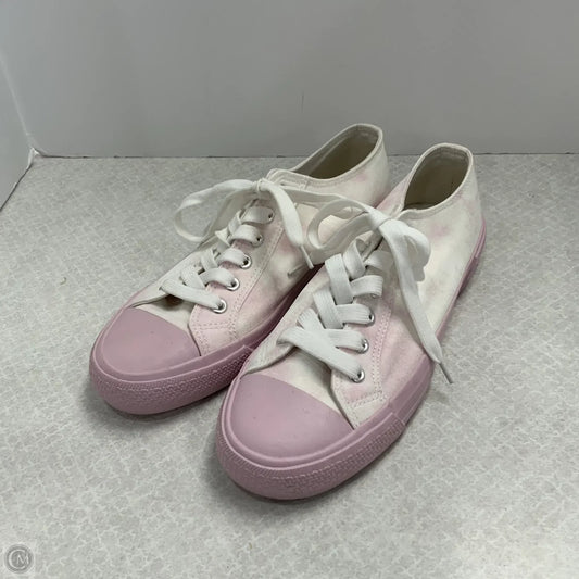 Shoes Sneakers By Bp In Pink & White, Size: 8.5