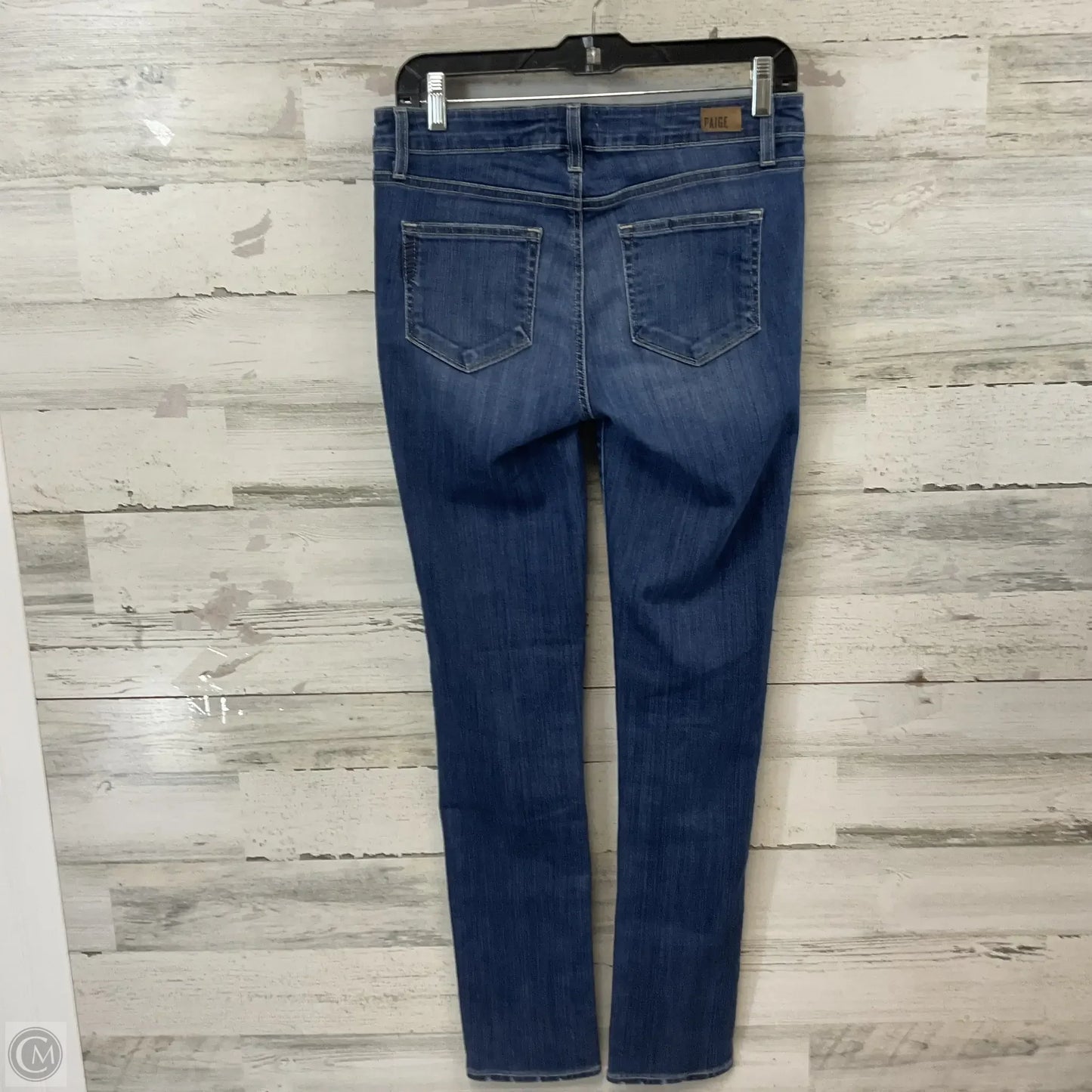 Jeans Straight By Paige In Blue Denim, Size: 8