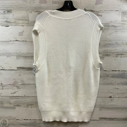 Vest Sweater By Zara In White, Size: S