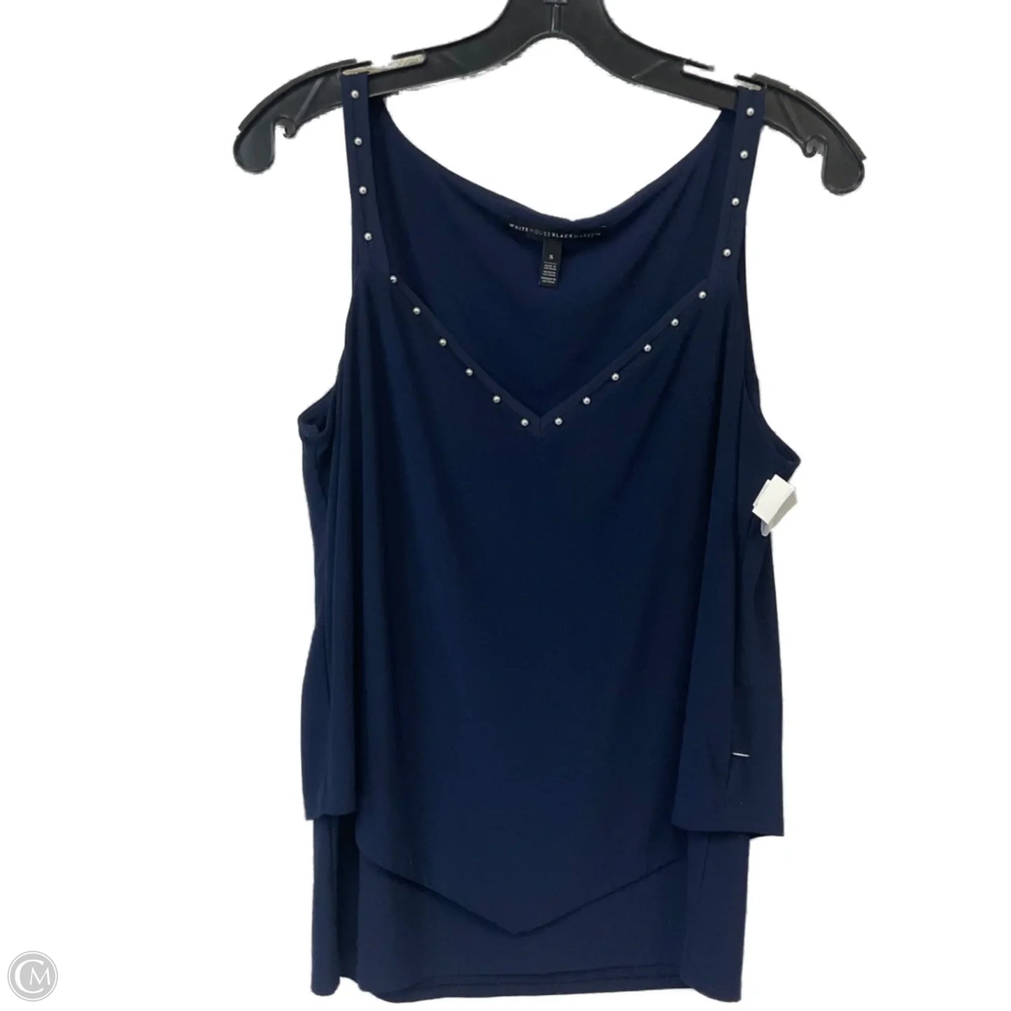 Top Sleeveless By White House Black Market In Navy, Size: S