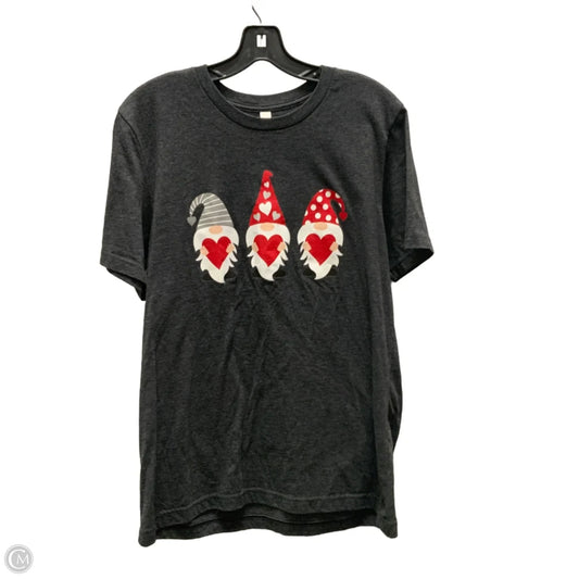 Top Short Sleeve Basic By Bella + Canvas In Grey, Size: L