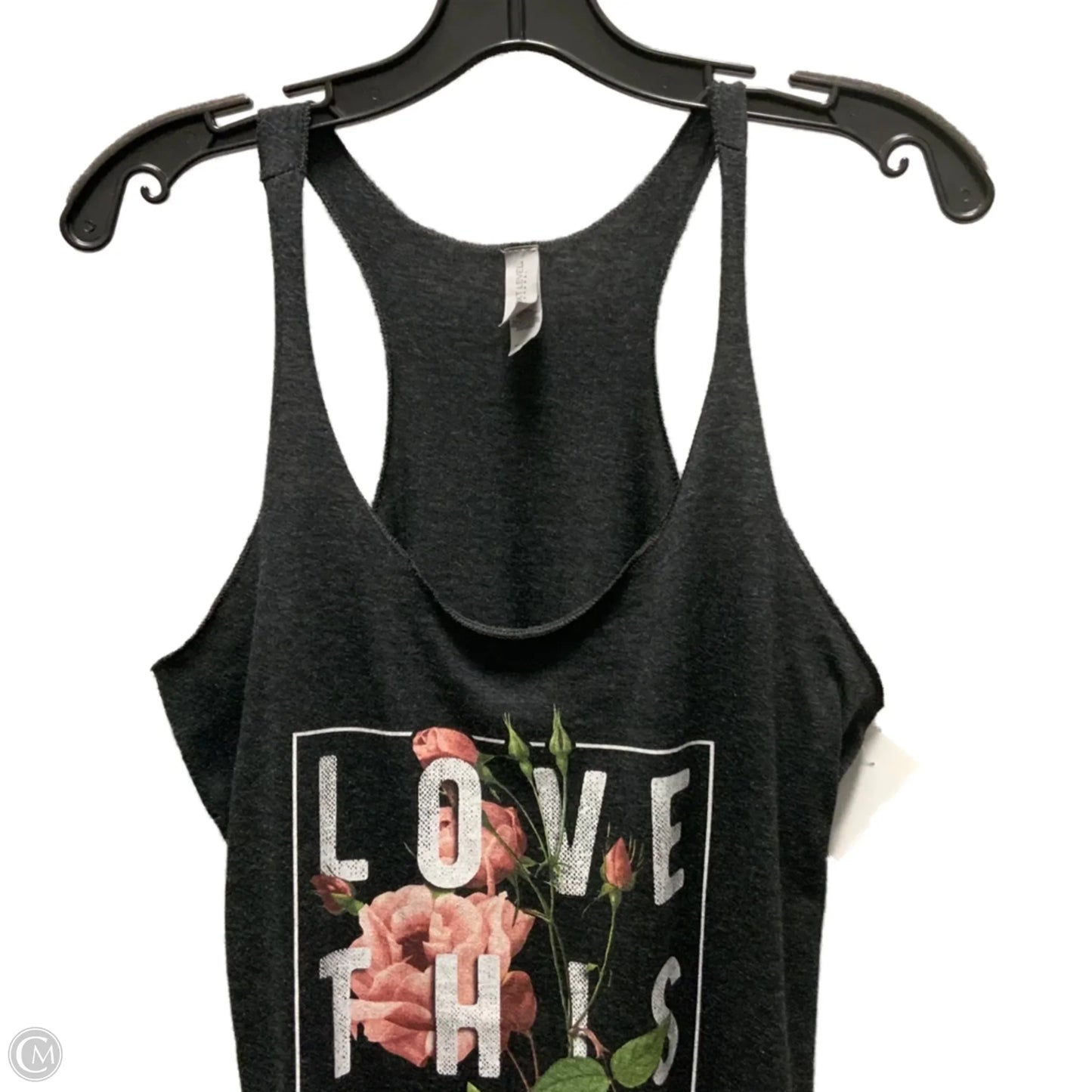 Top Sleeveless By Next Level In Grey, Size: L