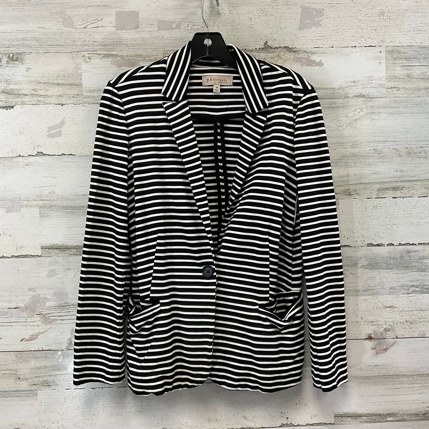 Jacket Other By Philosophy In Black & White, Size: M