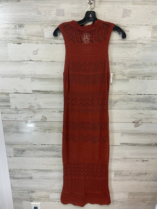 Dress Casual Maxi By Anthropologie In Orange, Size: Xs